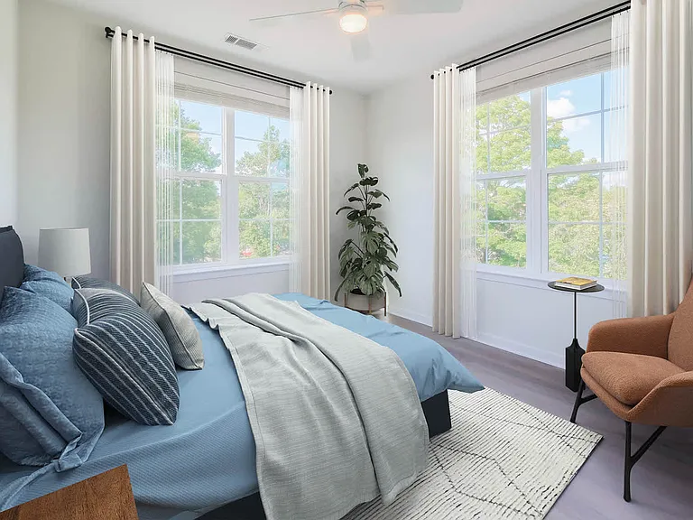 Bedroom with Hard Surface Flooring