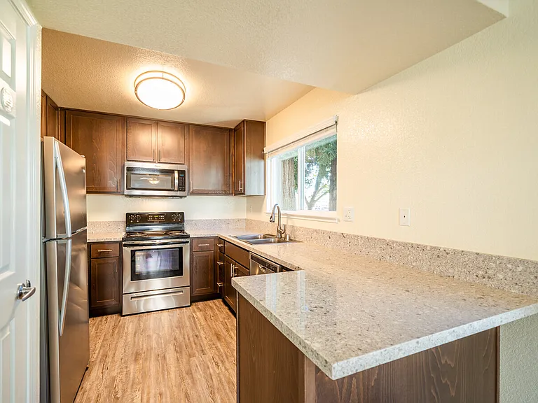 Open kitchen design.