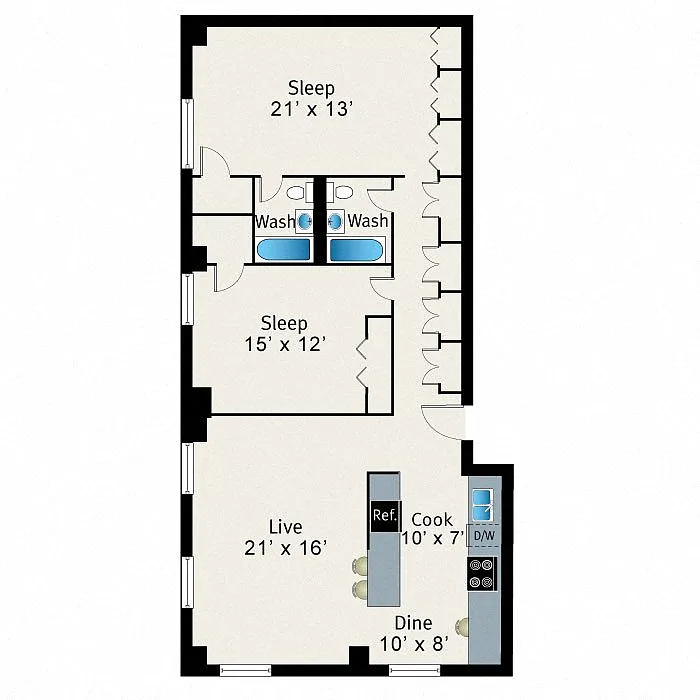 Floor plan B13
