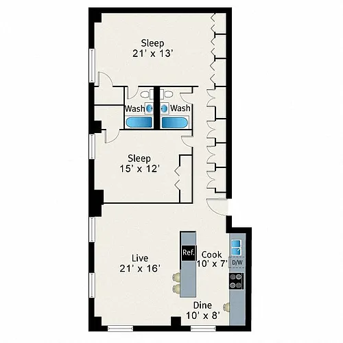 Floor plan B13