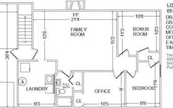 Basement Level Floor Plan