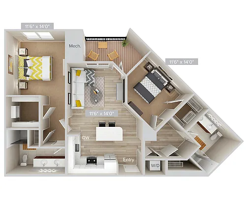 Floor plan B5PS-1087-sig