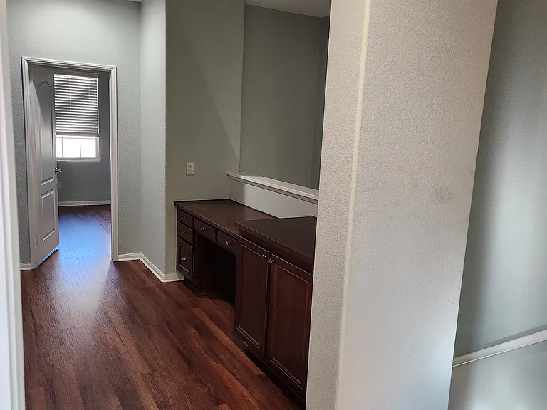 Work area/Technology center (hallway) towards Bedroom #2