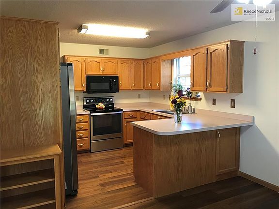 New flooring in the kitchen.