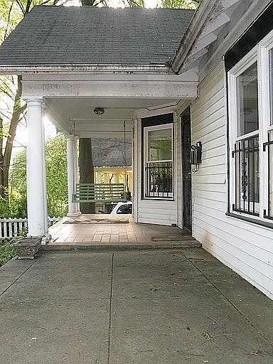 Entry from front yard sidewalk