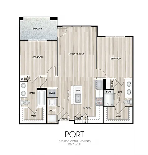 Floor plan Port, Power, & Ski