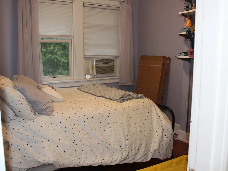 2nd bedroom painted. Fits Queen bed (pictured), full bed more comfortably.