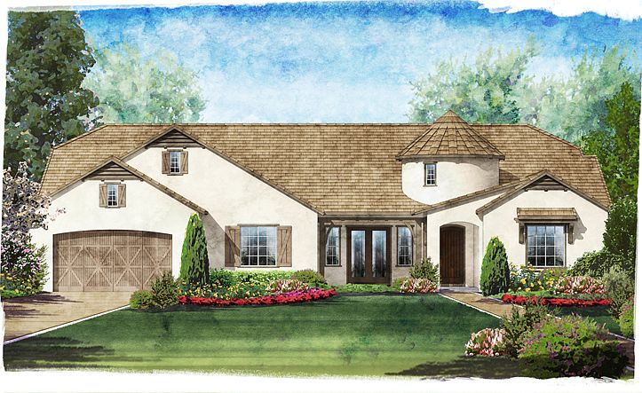 Residence 1-French Country-B-elev