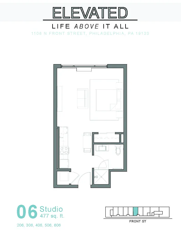 Floor plan Studio