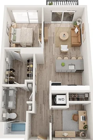 Plan B17 | 1 bedroom + den, 1 bathroom Plan B17 | 1 bedroom + den, 1 bathroom