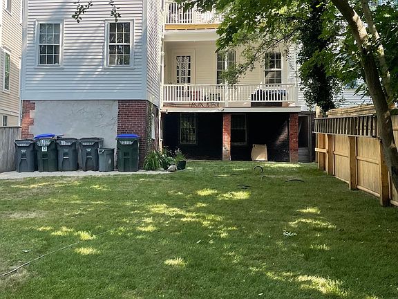 Large, private rear yard