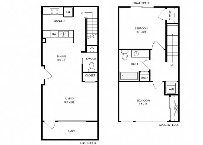 Floor plan Work From Home Townhome
