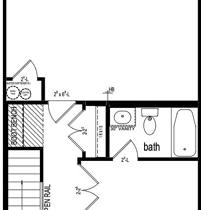 Townhome C Lower Level Base Plan
