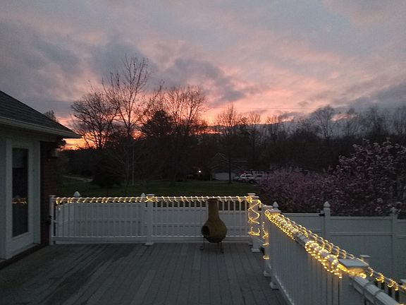 Sun down from the deck