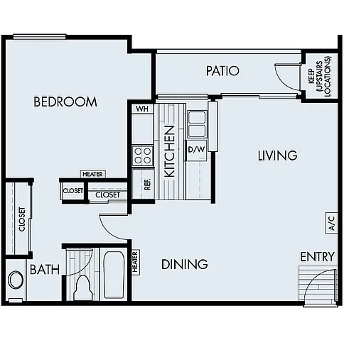 Floor plan Cerritos Plan 1A