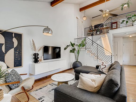 Living Room (with high ceilings and skylights)
