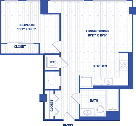 A1 floor plan Watermark at Buzzard Point