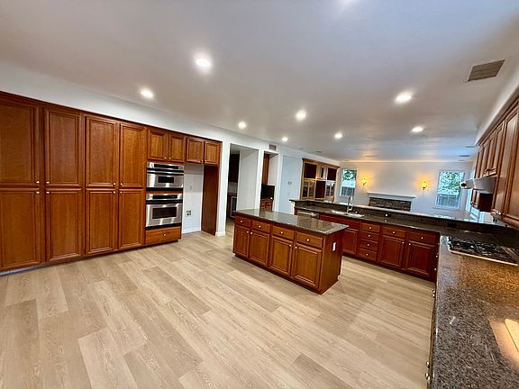 spacious kitchen with island
