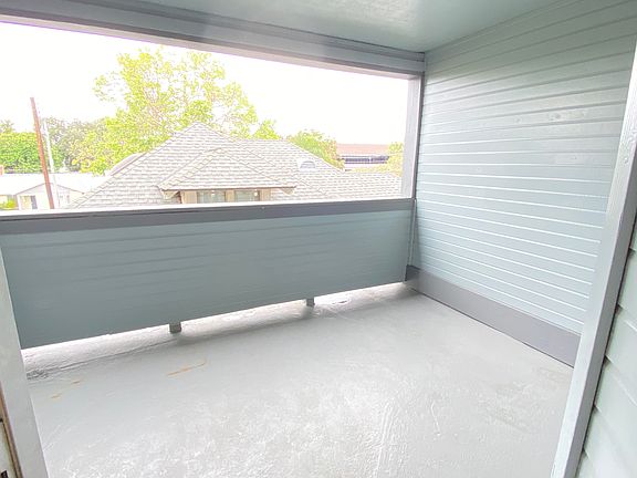 Typical patio for one and two bedroom