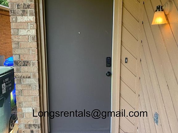 Front door with electronic key pad