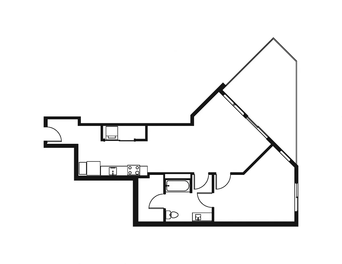 Floor plan 1 Bedroom