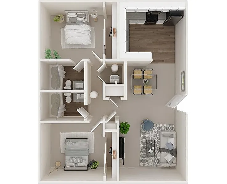 Floor plan 2X2 890