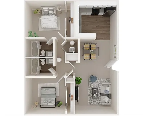 Floor plan 2X2 890