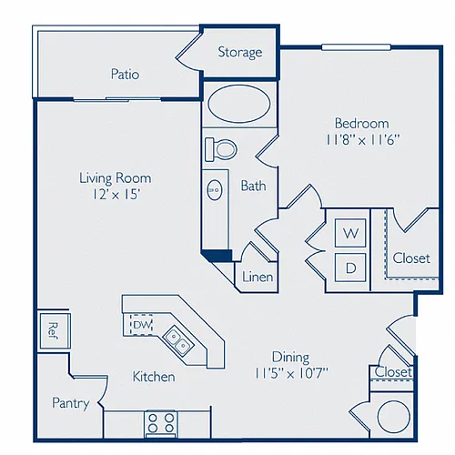 Floor plan One Bedroom