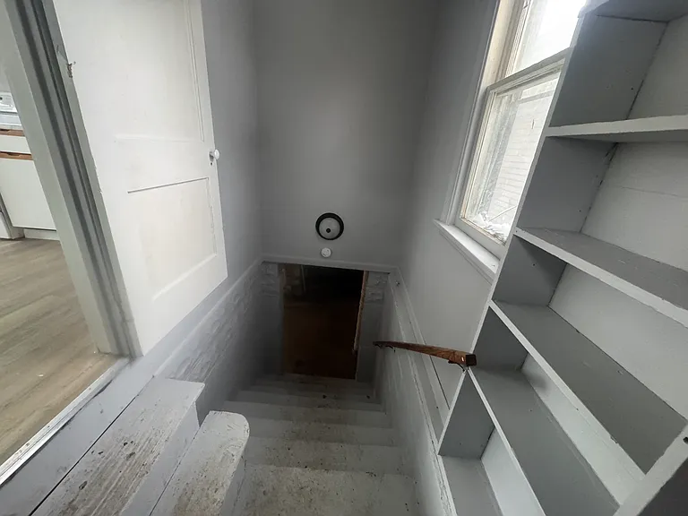 Stairs leading to basement