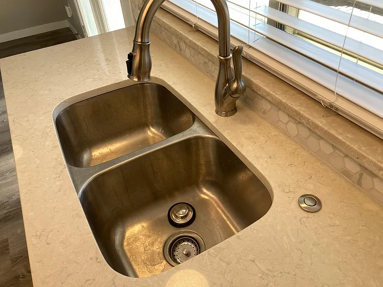 New sink, faucet, and disposal