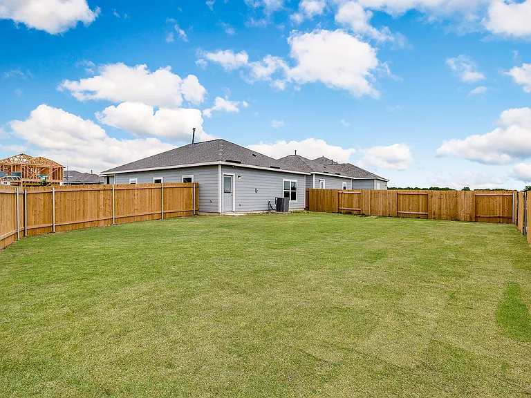 The back yard of the Hawthorn is fully fenced-in.