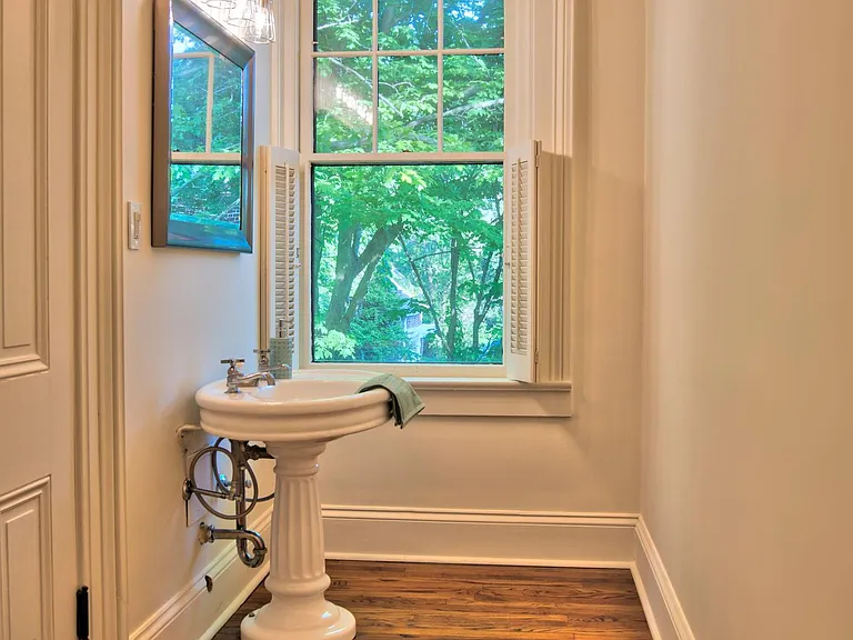 Master dressing room with walk-in and vanity