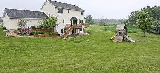 large backyad, playset, deck...