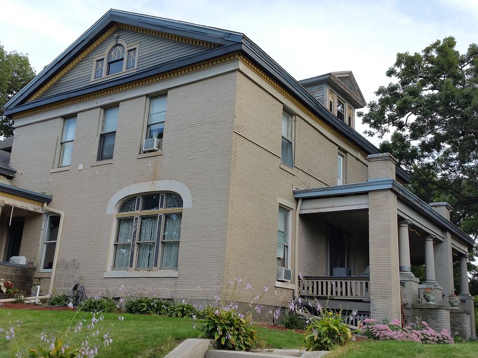 North side and west porch
