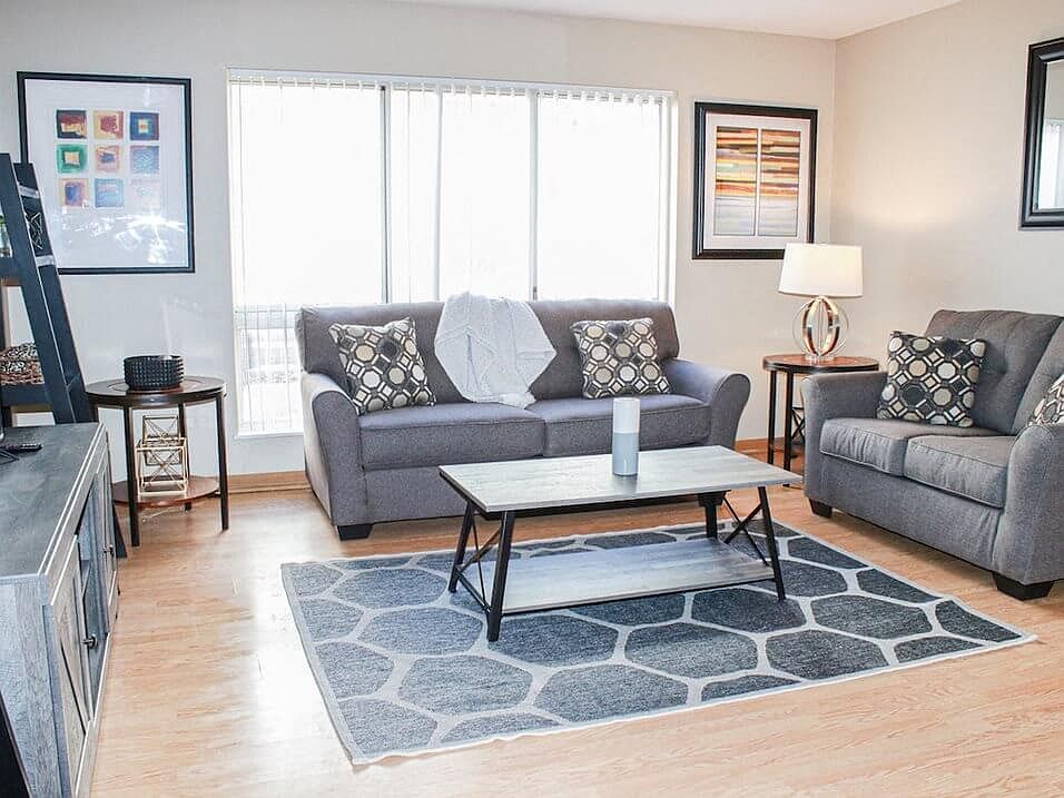 Spacious Living and Dining Rooms