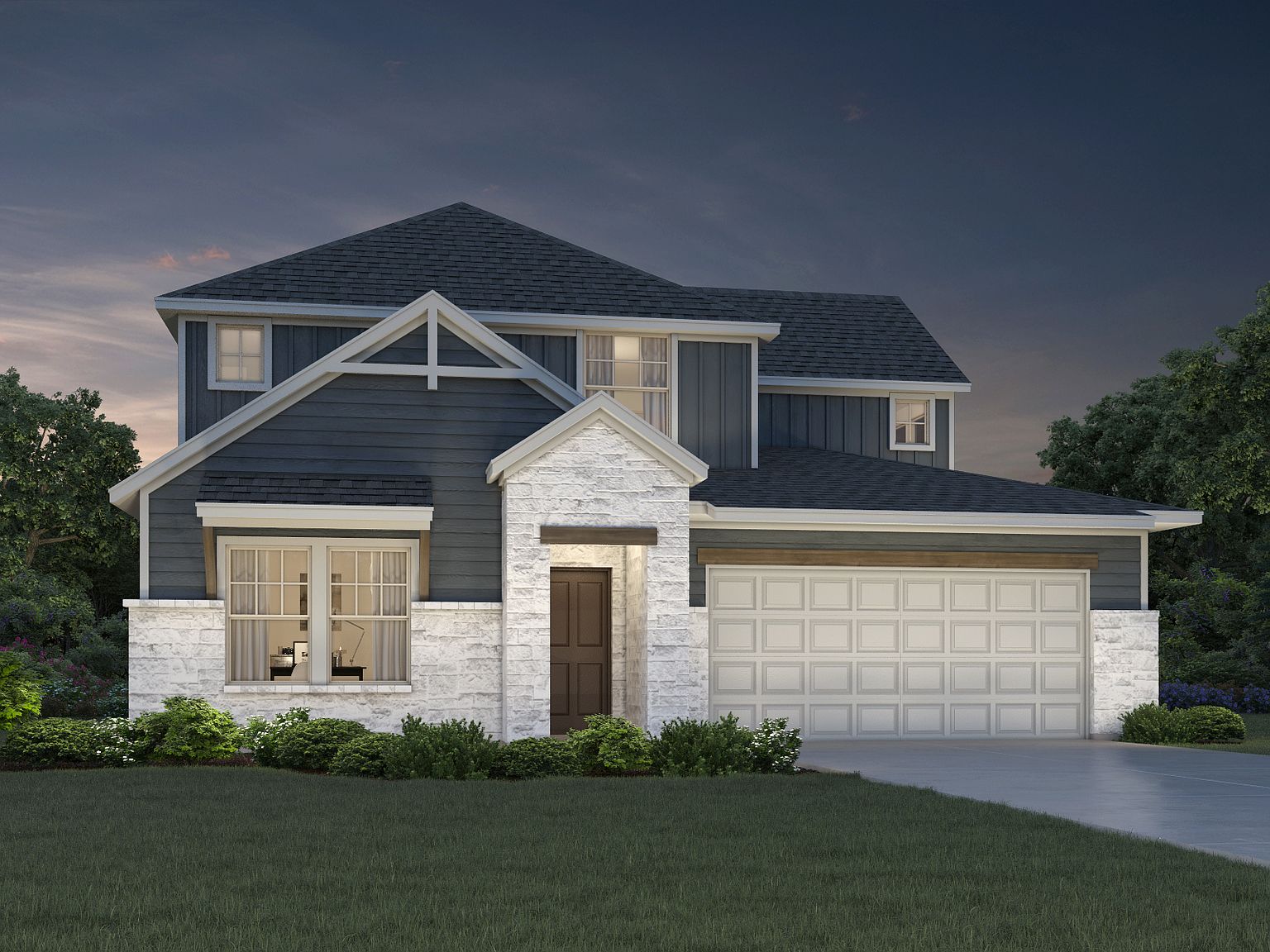 The Pearl (452) Plan, Riverbend at Double Eagle Boulevard Collection