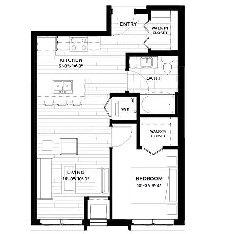 Floor plan Flats | Olive 2