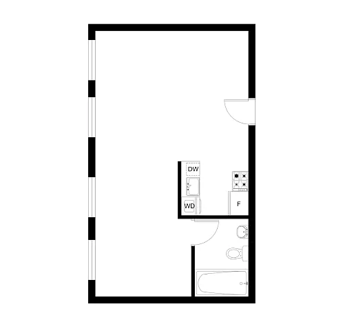Floor plan Studio 1