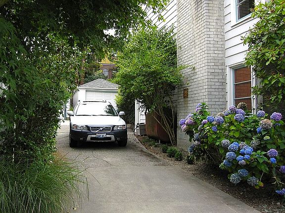 Shared driveway and garage