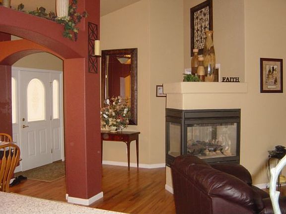 3 sided fireplace/arch