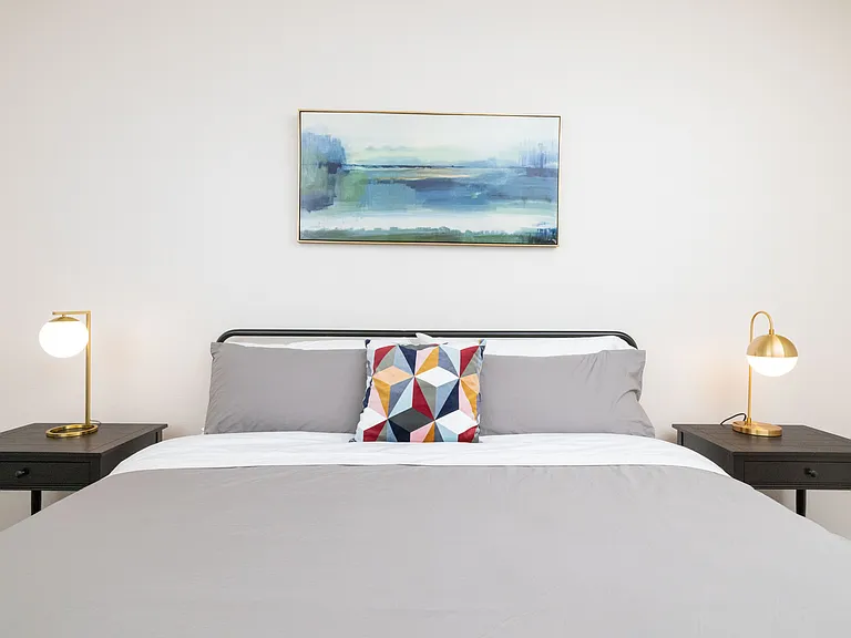 Primary bedroom- King bed with attached bathroom