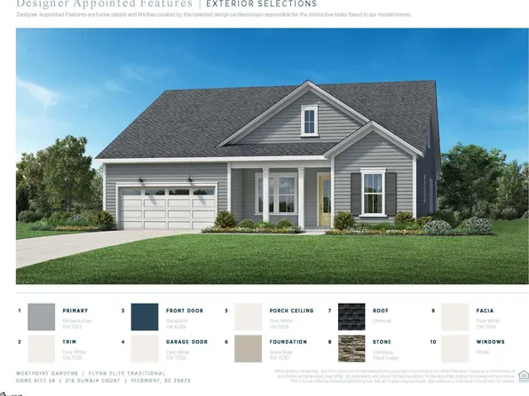 216 Dumain Ct Homesite 58, Piedmont, SC 29673