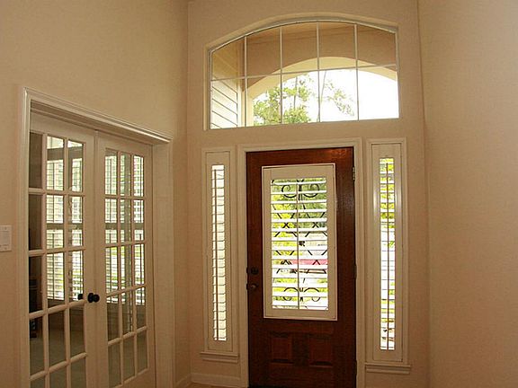 Inside front door with French doors into the Study