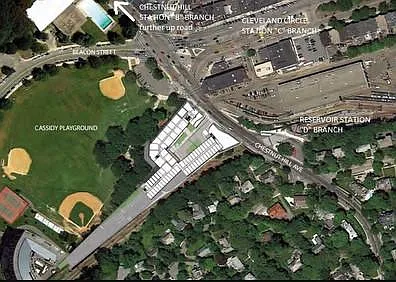 Cleveland Circle Shops, Cafes, 3 T Lines and 2 Bus Lines, Pool, Ice Rink, Ball Field