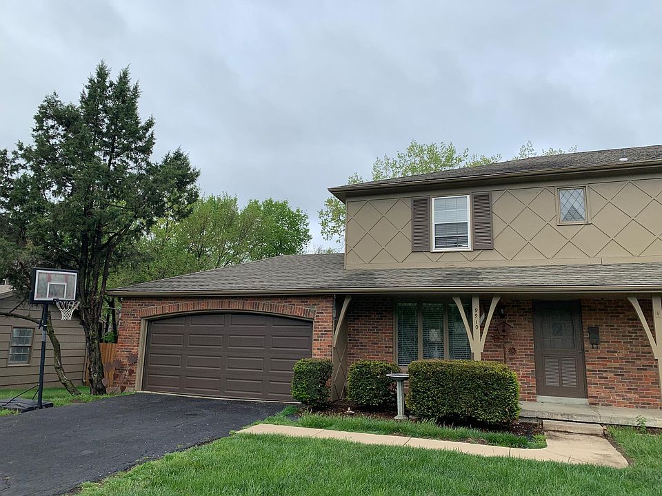 Front with two car garage