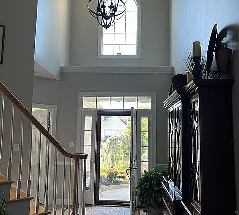 Entryway looking out