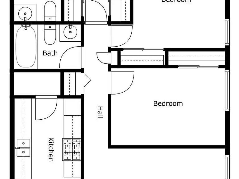 Grand floor plan Valley Apartments