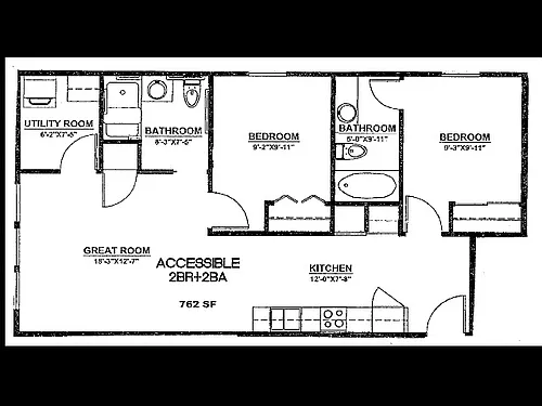 Floor plan 2X2 A