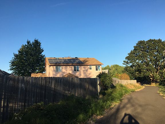 back of home from bike path