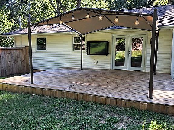 Outdoor tv to stay.